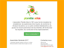 Tablet Screenshot of planete-ados.org